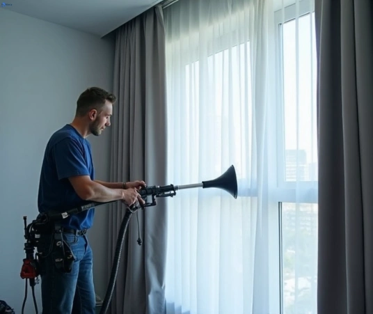 Professional commercial curtain cleaning process equipment Matty Curtain Cleaning rockbank-vic