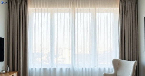 Freshly steam cleaned curtains in rockbank-vic QLD